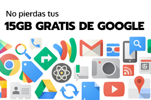 Varias aplicaciones de Google: Gmail, Drive y Photos